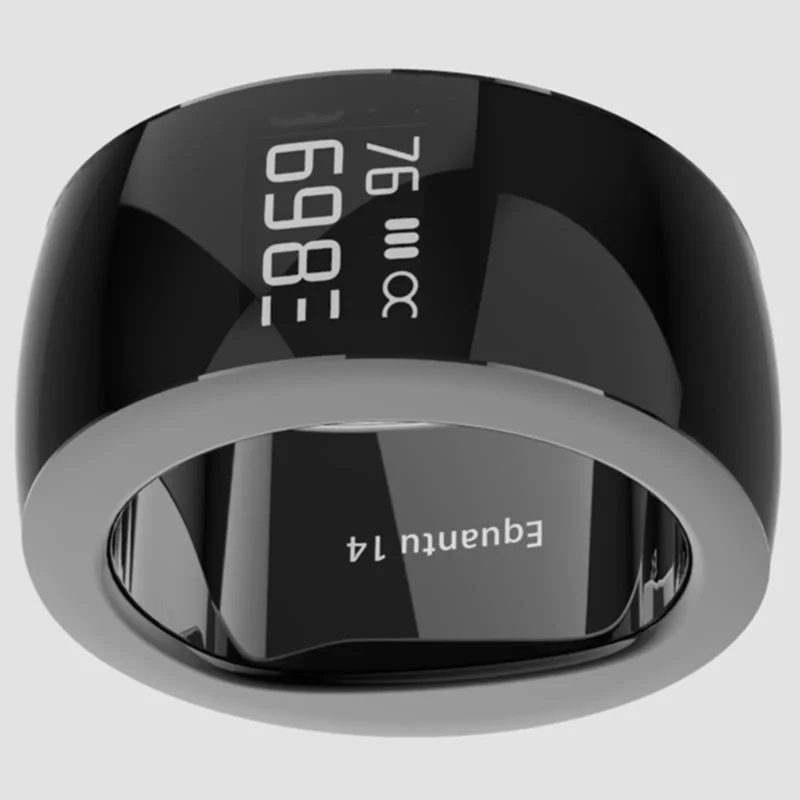 Waterproof Smart Ring Prayer Buddha Sutra Counter Display Screen Bluetooth Electronic Time Reminder Charge Bracelet Phone APP - Image 4