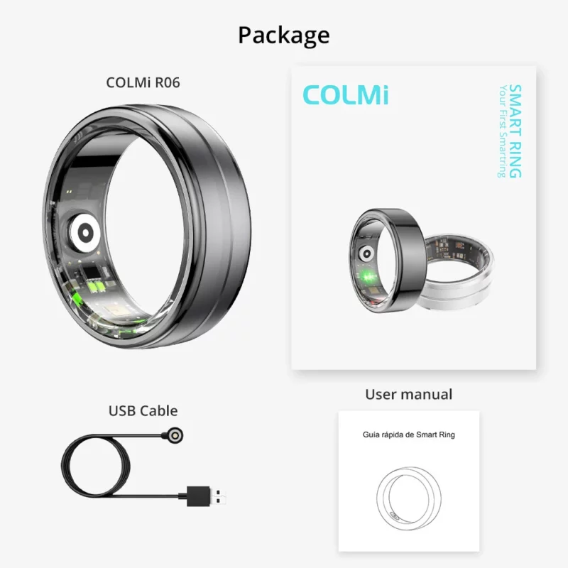 [2024] COLMI R06 Smart Ring Men Women, Heart Rate and Blood Oxygen Monitor, IP68 & 5ATM Waterproof, Multi-sport Mode - Image 6